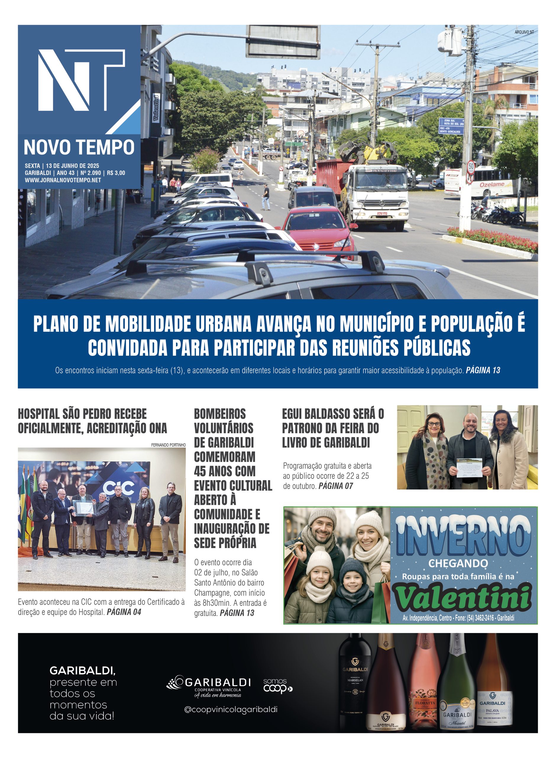 Edição Nº2.090 - Plano de mobilidade urbana avança no município e população é convidada para participar das reuniões públicas