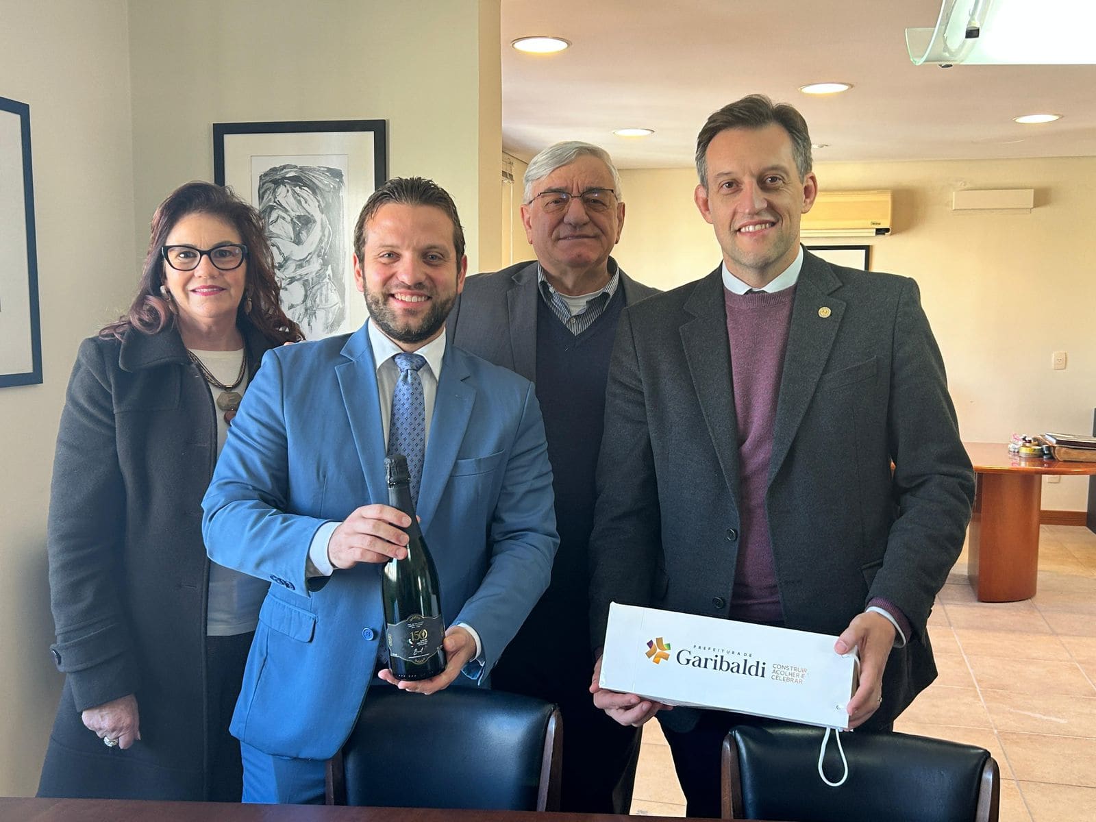 Garibaldi apresenta espumante para as comemorações dos 150 anos da imigração italiana - Créditos: Laura Kirchhof