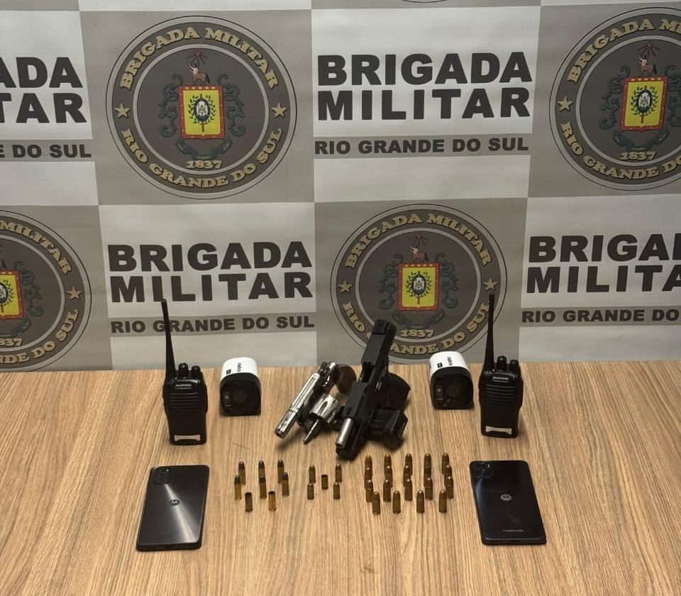 Brigada Militar prende trio e apreende adolescente em Garibaldi - Créditos: Comunicação Social do 3º BPAT