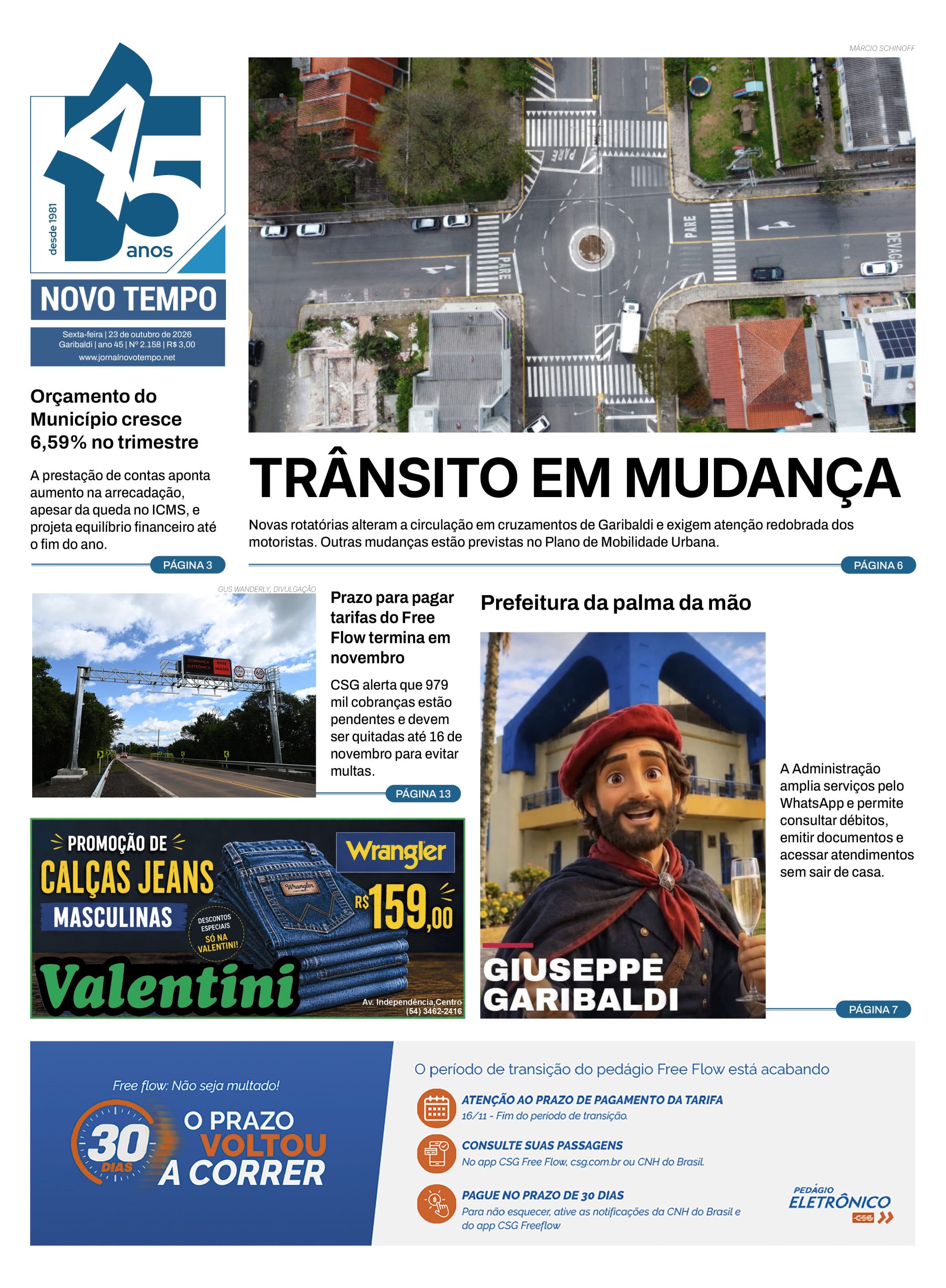 EDIÇÃO Nº2158 -TRÂNSITO EM MUDANÇA