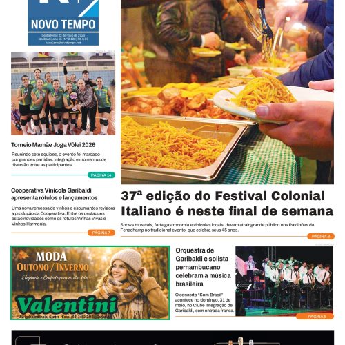 EDIÇÃO Nº2136 – 37ª edição do Festival Colonial Italiano é neste final de semana