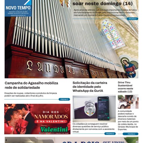 EDIÇÃO Nº2139 – Órgão da Igreja Matriz de Garibaldi voltará a soar neste domingo (14)