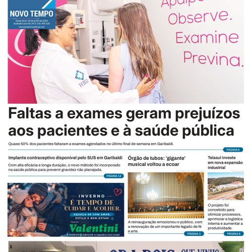 EDIÇÃO Nº2140 – Faltas a exames geram prejuízos aos pacientes e à saúde pública