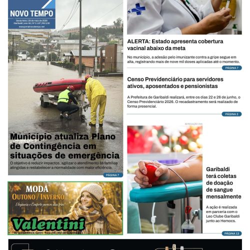 EDIÇÃO Nº2137 – Município atualiza Plano de Contingência em situações de emergência