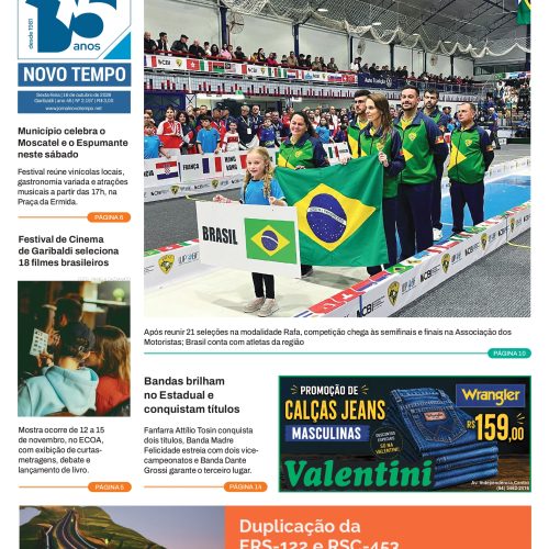 EDIÇÃO Nº2157 – Mundial de Bocha define campeões neste sábado em Garibaldi