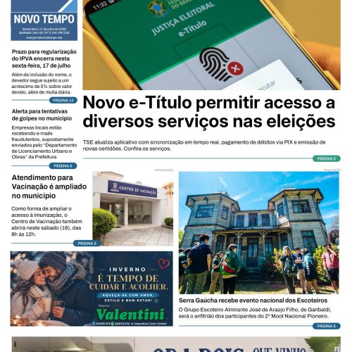 EDIÇÃO Nº2144 – Novo e-Título permitir acesso a diversos serviços nas eleições