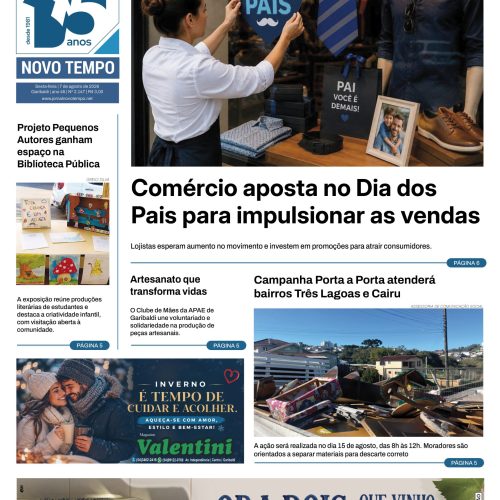 EDIÇÃO Nº2147 – Comércio aposta no Dia dos Pais para impulsionar as vendas