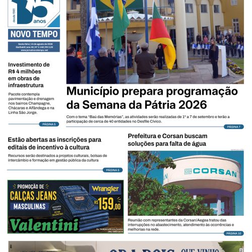 EDIÇÃO Nº2148 -Município prepara programação da Semana da Pátria 2026
