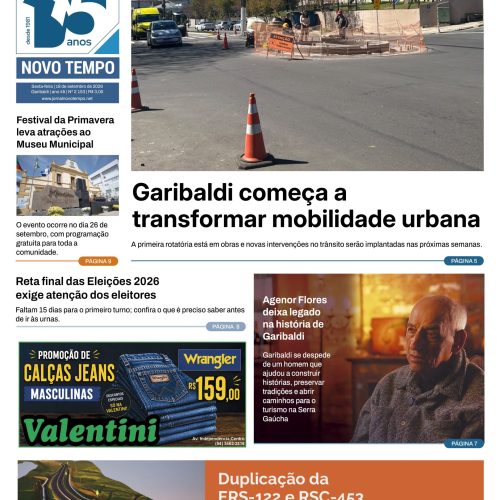 EDIÇÃO Nº2153 – Garibaldi começa a transformar mobilidade urbana