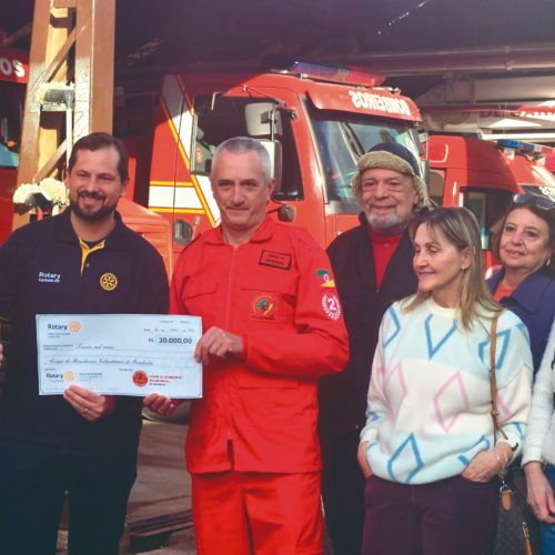Rotary transforma solidariedade em investimento para os Bombeiros Voluntários